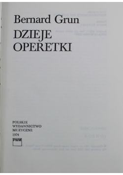 Dzieje operetki