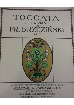 Toccata Pour Piano, 1912r.