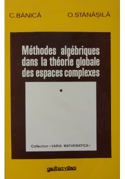 Methodes algebriques