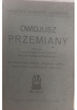 Owidjusz przemiany. 1921 r.