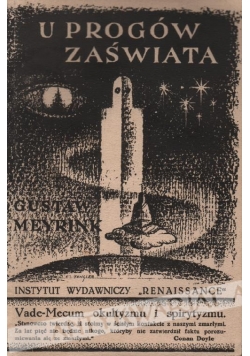 U progów zaświata, 1930r.