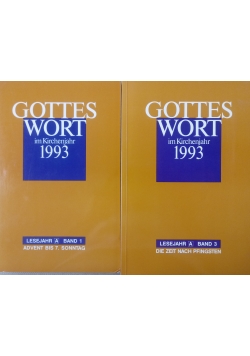 Gottes Wort im Kirchenjahr 1993 ,Tom I i III