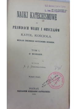 Nauki katechismowe, Tom I, 1886 r.