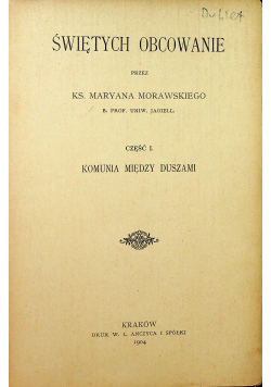 Świętych obcowanie 1904 r.