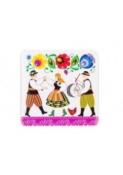 Podkładka korkowa FOLK - weselnicy i kura