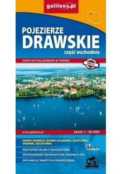 Mapa turystyczna -Pojezierze Drawskie cz.wschodnia