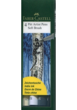 Zestaw 4 pisaków Pitt Artist Pens Soft Brush