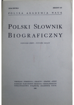 Polski słownik biograficzny tom XXVII Zeszyt 115