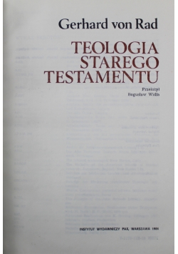 Teologia  Starego Testamentu