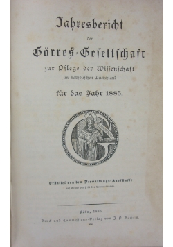 Jahresbericht der Borres Besellschaft, 1886r.
