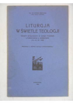 Liturgja w świetle teologji, 1929 r.