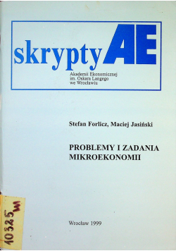 Problemy i zadania mikroekonomii