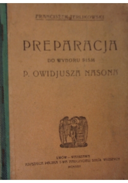 Preparacja do wyboru pism, 1922 r.