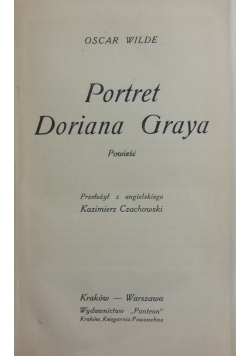 Portret Doriana Graya. 1930 r.