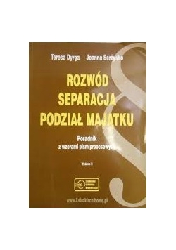 Rozwód separacja podział majątku