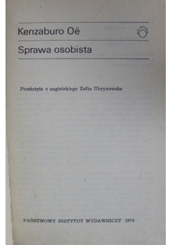 Sprawa osobista