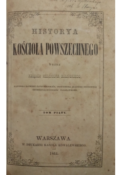 Historya kościoła powszechnego, 1864 r.