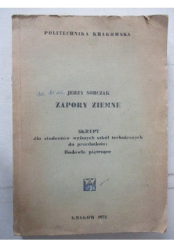 Sobczak Jerzy - Zapory ziemne