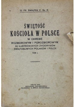 Świętość kościoła w Polsce 1930r