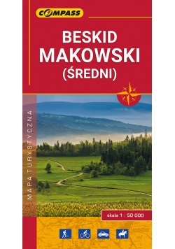 Beskid Makowski (Średni) mapa turystyczna 1:50 000