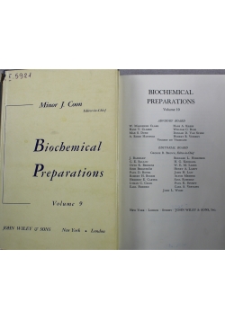 Biochemical Preparations 2 tomy