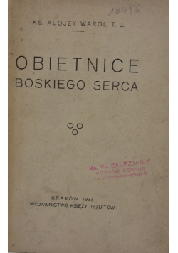 Obietnice Boskiego serca, 1933r.