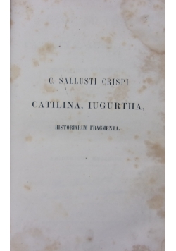 Catilina ,Iugurtha