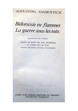 Bielorussie en flammes. La guerre sous les toits