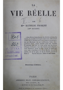 La Vie Reelle 1858 r