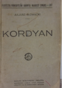 Kordyan, 1930 r.