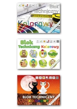 Blok techniczny kolorowy A3/10K (10szt) LUCRUM
