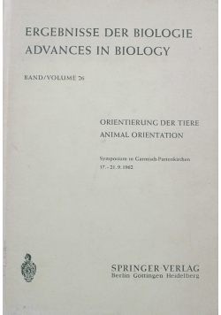 Orientierung der Tiere Animal Orientation
