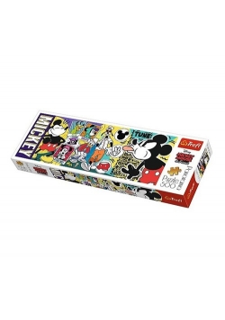 Puzzle Panorama Legendarna Myszka Mickey 500