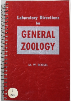 Laboratory directions for general zoology