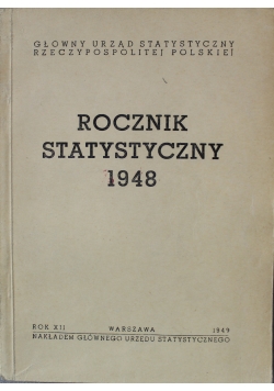 Rocznik Statystyczny 1948 1949 r