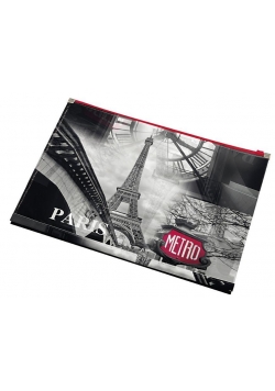 Koperta z nadrukiem zip A4 PP Paris