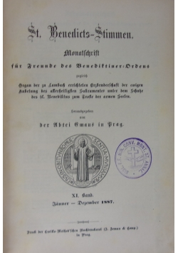 St. Benedicts-Stimmen, 1887 r.
