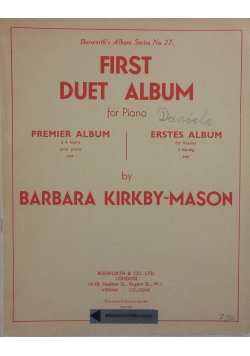 First duet album for piano