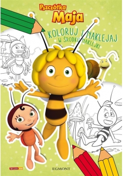 Koloruj i naklejaj. Pszczółka Maja.