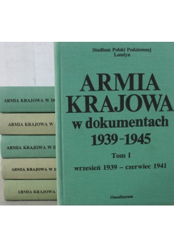 Armia Krajowa w dokumentach 6 tomów