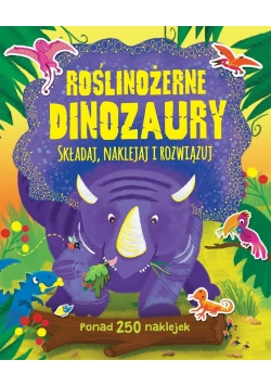 Ponad 250 naklejek. Roślinożerne dinozaury
