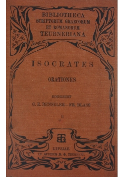 Isocratis Orationes, 1904r.