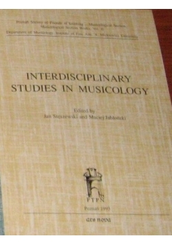 Interdisciplinary studies in musicology
