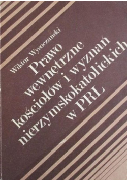 Prawo wewnętrzne kościołów i wyznań nierzymskokatolickich w PRL