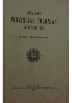 Catalogus Provinciae poloniae Societatis Iesu, 1925r.