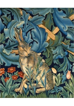 Karnet 17x14cm z kopertą The Hare from The Forest tepestry