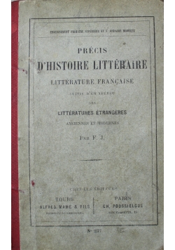 Presic Dhistoire litteraire 1898 r.