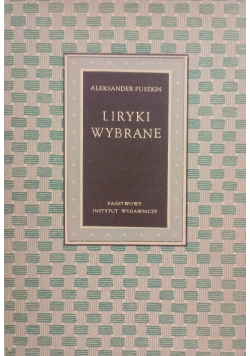 Liryki Wybrane, 1950 r.