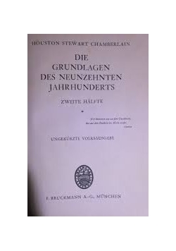Die Grundlagen des Neunzehnten Jahrhunderts, tom 2, 1915r.