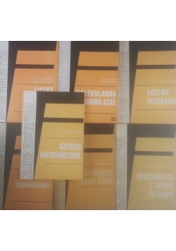Zajęcia Fakultatywne Molekularna budowa ciał zestaw 7 książek